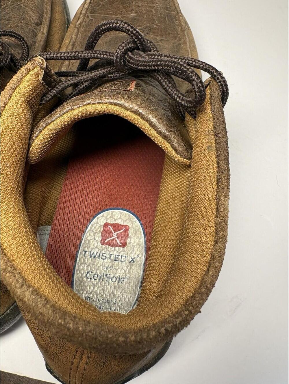 Men's Twisted X Chocolate Chukka Driving Moccasins Size 11M - Picture 11 of 12